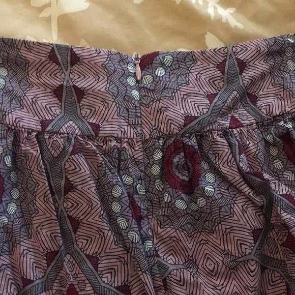 MIMI CHICA skirt pockets purple design w/cream SM - Picture 5 of 5